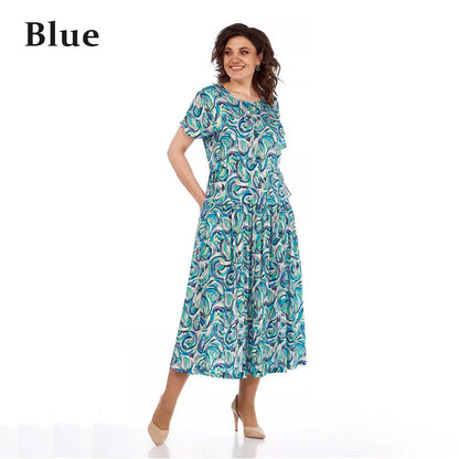 🔥Summer New Products🎉Summer Patterned Chiffon Dress