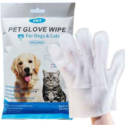 🎁Last Day Promotion 49% OFF🔥Pet Bathing Wipes for Dogs & Cats, Cleaning & Deodorizing Grooming Gloves
