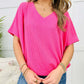 💥Limited time promotion 49% Off💥Women's V-Neck Versatile Casual Bat Sleeve T-Shirt Tops