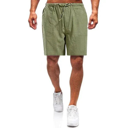 (🎁2024 Het nyårsrea🎁)Lösa casual shorts i linne för män