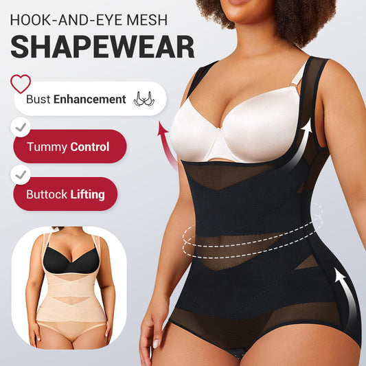 ⏳Limited Time 49% Off!⏳3-in-1 Women's Lightweight Mesh Yoga Bodysuit Shaper