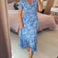 💥Lastday! Hurry up！！💥💃Hot Sale 49% OFF🔥 Floral Print V-neck Dress