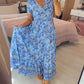 💥Lastday! Hurry up！！💥💃Hot Sale 49% OFF🔥 Floral Print V-neck Dress