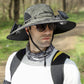 🔥Summer has arrived. - Wide Brim Solar Fan Outdoor Fishing Hat-Solar & USB Charging