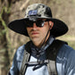 🔥Summer has arrived. - Wide Brim Solar Fan Outdoor Fishing Hat-Solar & USB Charging