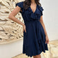 ❤️2025 New Products❤️Women's Elegant Waist Tie V-Neck Ruffle Dress