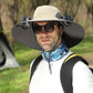 🔥Summer has arrived. - Wide Brim Solar Fan Outdoor Fishing Hat-Solar & USB Charging