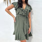 ❤️2025 New Products❤️Women's Elegant Waist Tie V-Neck Ruffle Dress