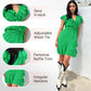 ❤️2025 New Products❤️Women's Elegant Waist Tie V-Neck Ruffle Dress