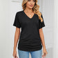 💕Summer Hot Promotion- UP TO 49% OFF🌷V-Neck Solid Color Loose Ladies Tops