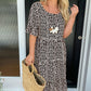🎁 Hot Sale🎁50%OFF💥Round Neck Polka Dot Print Midi Dress