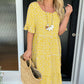 🎁 Hot Sale🎁50%OFF💥Round Neck Polka Dot Print Midi Dress