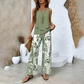 🎉Weekend Promotion 50% OFF🌺Women’s Trendy Print 2 Piece Outfits Sleeveless Top & Pants✨