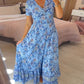 💥Lastday! Hurry up！！💥💃Hot Sale 49% OFF🔥 Floral Print V-neck Dress