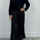 💕Limited Time 55% Off💕Women's solid color Long Sleeve Jumper & Pleated Bottom Dress