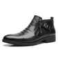 ⏳🔥Special Offer-Save 50%🔥👞Men's Leather Ankle Boots with Double Side Zipper and Pointed Toe🔥Free Shipping📦