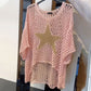 ⏰Last Day Sale 49%OFF⌛💥Women's Fashion Round Neck Crochet Knit Fishnet Top