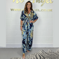 💖Women's Summer Fashion Leaf Print Plus Size Bodysuit with Elastic Waist