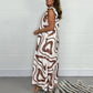 🔥Buy 2 Free Shipping🌸Women's Summer Ruffled Wide-Leg Jumpsuit With Geometric Prints