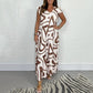 🔥Buy 2 Free Shipping🌸Women's Summer Ruffled Wide-Leg Jumpsuit With Geometric Prints