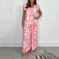 🔥Buy 2 Free Shipping🌸Women's Summer Ruffled Wide-Leg Jumpsuit With Geometric Prints