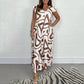 🔥Buy 2 Free Shipping🌸Women's Summer Ruffled Wide-Leg Jumpsuit With Geometric Prints