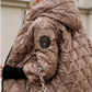 Women's Hooded Patchwork Cotton Jacket for Autumn & Winter