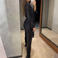 🔥Big Sale 50% OFF🔥Women's Sparkly V Neck Belted Jumpsuits✨