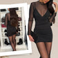 🔥2025 New Arrival Pre-Sale 49% OFF✨ Faux Two-Piece Stretch Long Sleeve Dress-A Must Have For Parties