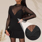 🔥2025 New Arrival Pre-Sale 49% OFF✨ Faux Two-Piece Stretch Long Sleeve Dress-A Must Have For Parties
