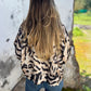 💖Limited Sale 50% OFF💖Women's Fall Zebra Print Zipper Bomber Jacket