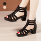 Women's Anti-Slip Peep-Toe Chunky Sandals