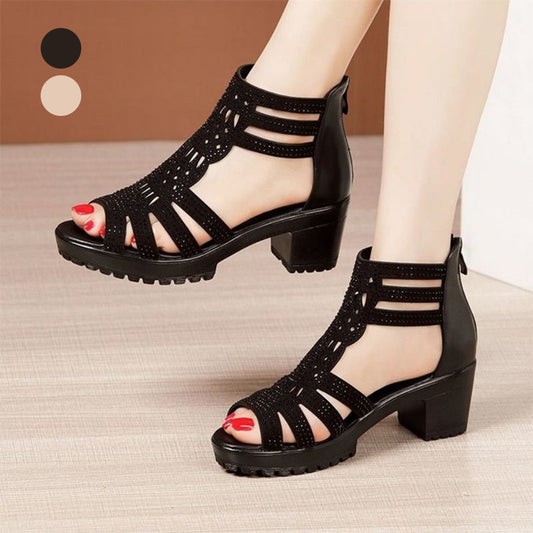 Women's Anti-Slip Peep-Toe Chunky Sandals