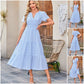 🔥Hot Sale 49% OFF👗Women's Casual Summer Short-Sleeve V-Neck Long Dresses