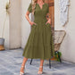 🔥Hot Sale 49% OFF👗Women's Casual Summer Short-Sleeve V-Neck Long Dresses