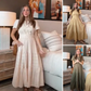 🔥Hot Sale 49% OFF👗Women's Casual Summer Short-Sleeve V-Neck Long Dresses