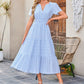 🔥Hot Sale 49% OFF👗Women's Casual Summer Short-Sleeve V-Neck Long Dresses