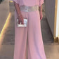 Sequined Colorblock Elegant Two-piece Set