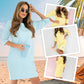 🎁Hot Sale 49% OFF⏳Round Neck 3/4 Sleeve Dress with Pockets