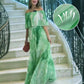 🌷Summer Hot Sale-49% Off🩵Women's Printed Pleated Off-shoulder Dress