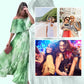 🌷Summer Hot Sale-49% Off🩵Women's Printed Pleated Off-shoulder Dress