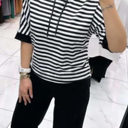 💕Limited Sale 50% OFF 💕Women's Striped Top & Solid Pants Set