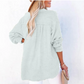 🏆🏆🔥Hot Sale 50%🔥Buy 2 get save 5%🌸🌸Women’s Casual Gauze Button Neck Long Sleeve Blouse
