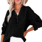 🏆🏆🔥Hot Sale 50%🔥Buy 2 get save 5%🌸🌸Women’s Casual Gauze Button Neck Long Sleeve Blouse