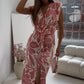 🌸50%OFF🌸Sleeveless Printed Slit Dress