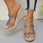 ✨Hot Sale 49% Off🌸Women's Luxury Rhinestone Non-slip Wedge Sandals