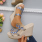 ✨Hot Sale 49% Off🌸Women's Luxury Rhinestone Non-slip Wedge Sandals