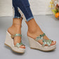✨Hot Sale 49% Off🌸Women's Luxury Rhinestone Non-slip Wedge Sandals