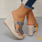 ✨Hot Sale 49% Off🌸Women's Luxury Rhinestone Non-slip Wedge Sandals