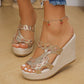 ✨Hot Sale 49% Off🌸Women's Luxury Rhinestone Non-slip Wedge Sandals